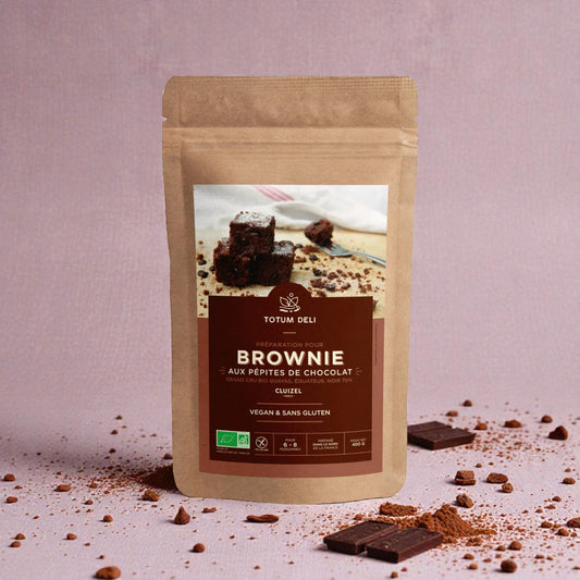 Préparation pour brownie au pépites de chocolat noir