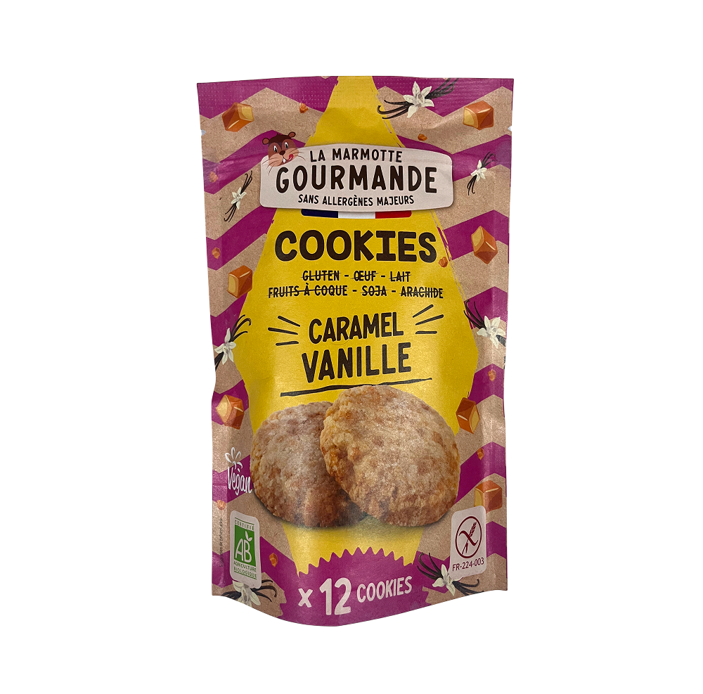 Cookies caramel & vanille